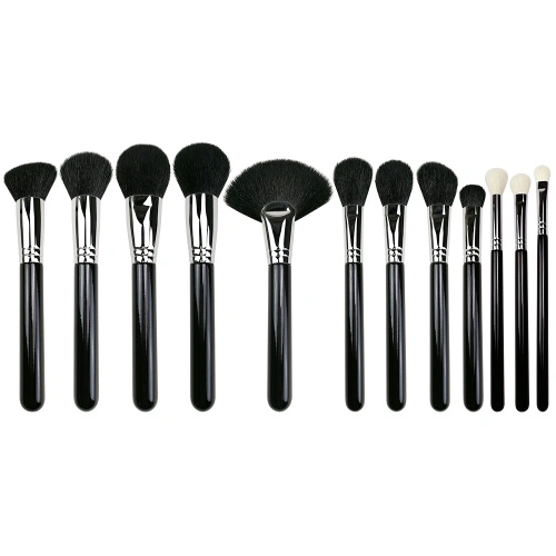 12 pcs Professional Makeup Brushes with Copper Ferrule China